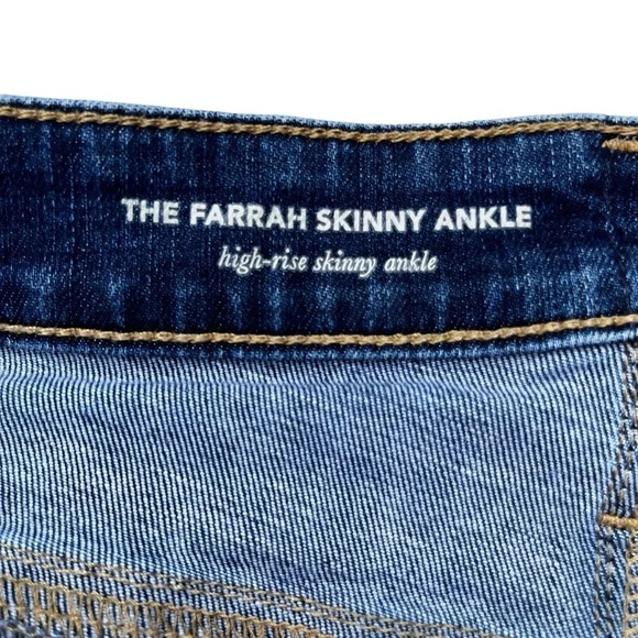 AG Adriano Goldschmied Farrah High Rise Skinny Ankle Distressed Raw Hem Jean 29 - Picture 11 of 13